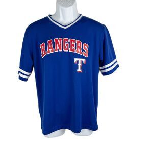 Texas Rangers Shirt Youth XXL Blue MLB Adolis Garcia #53 Short Sleeve V-Neck